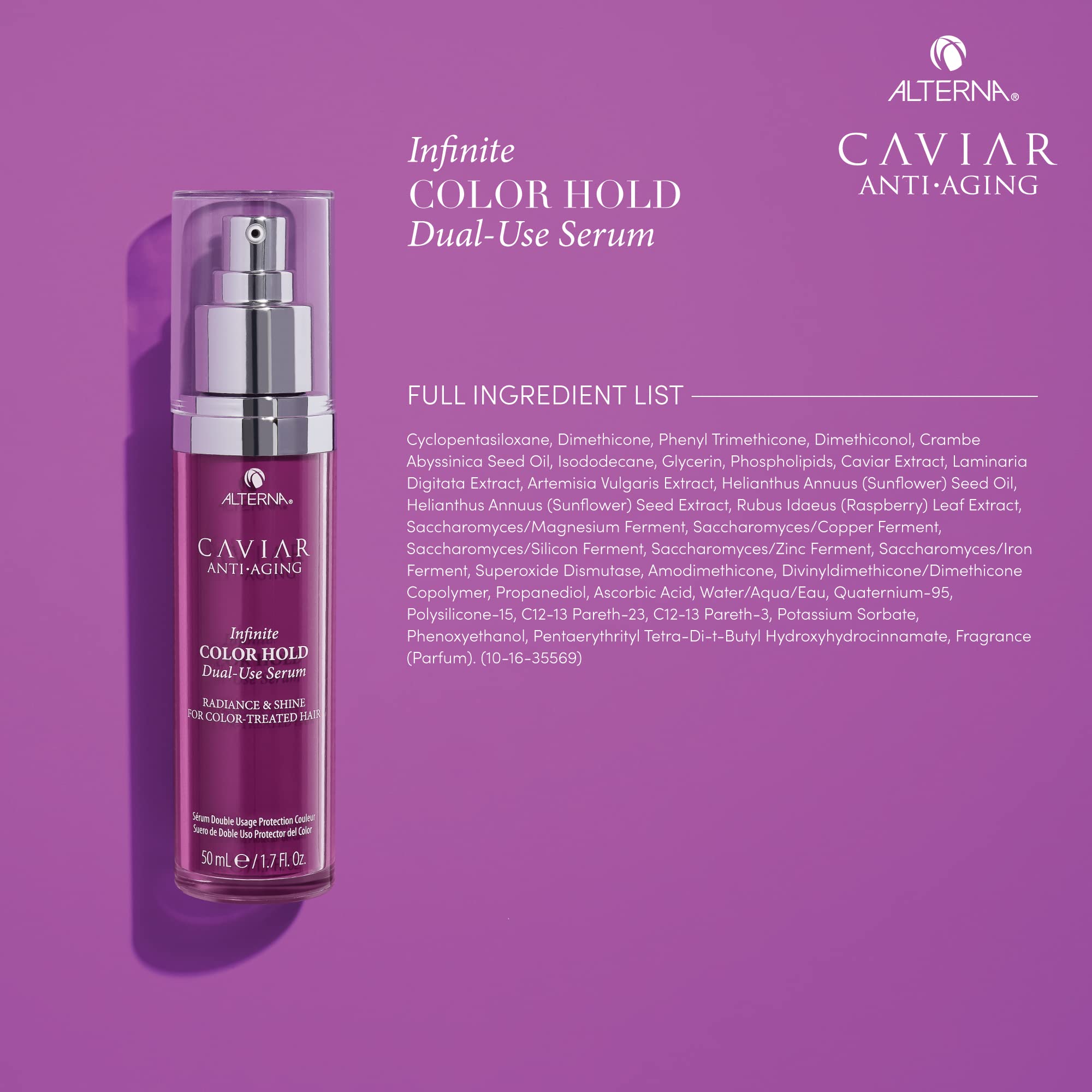 Alterna Caviar Anti-Aging Infinite Color Hold Dual-Use Serum, 1.7 Fl Oz | Leave-in Treatment, Color Preserving Mask | Sulfate Free